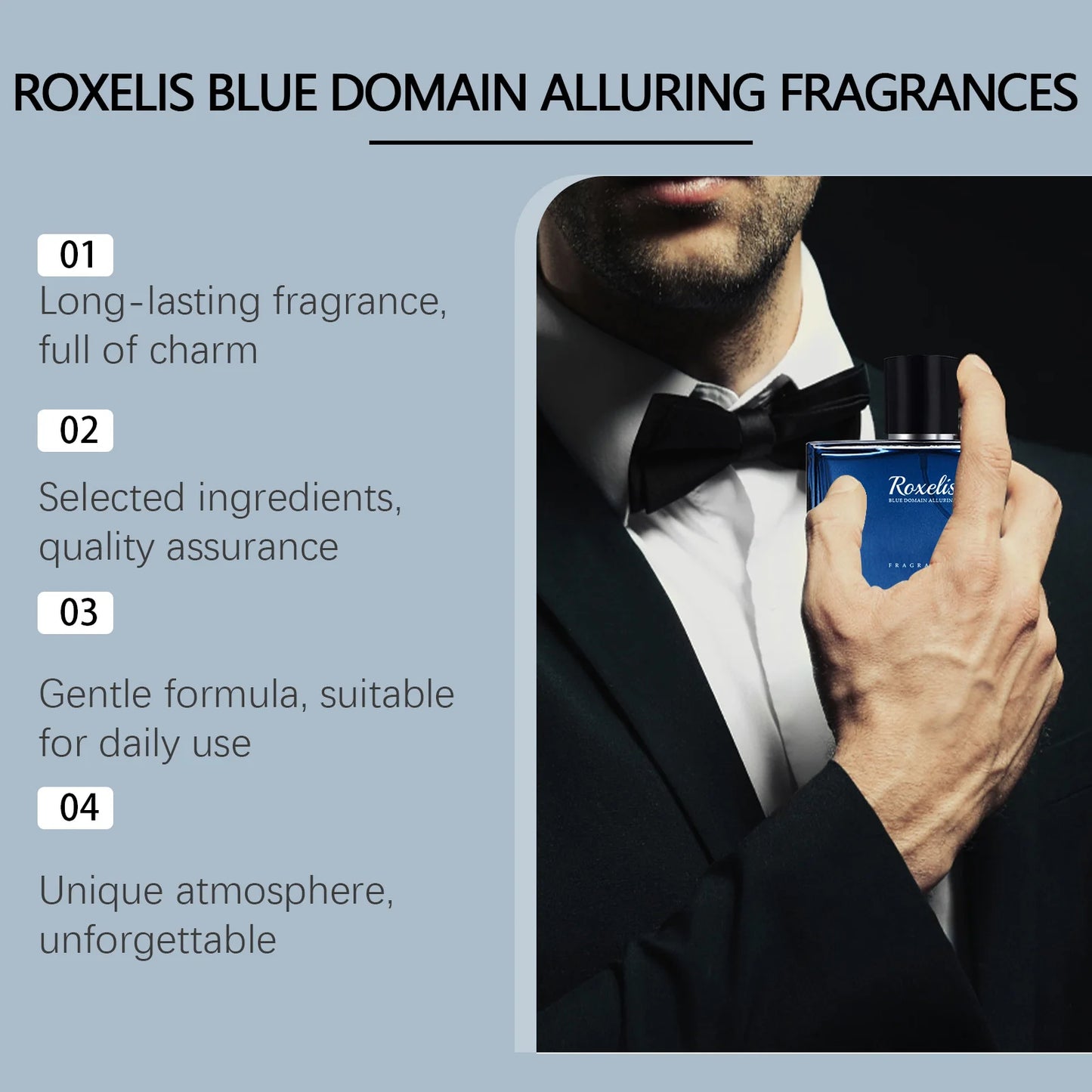 50ml Charming Men's Blue Domain Fragrance Perfume Spray