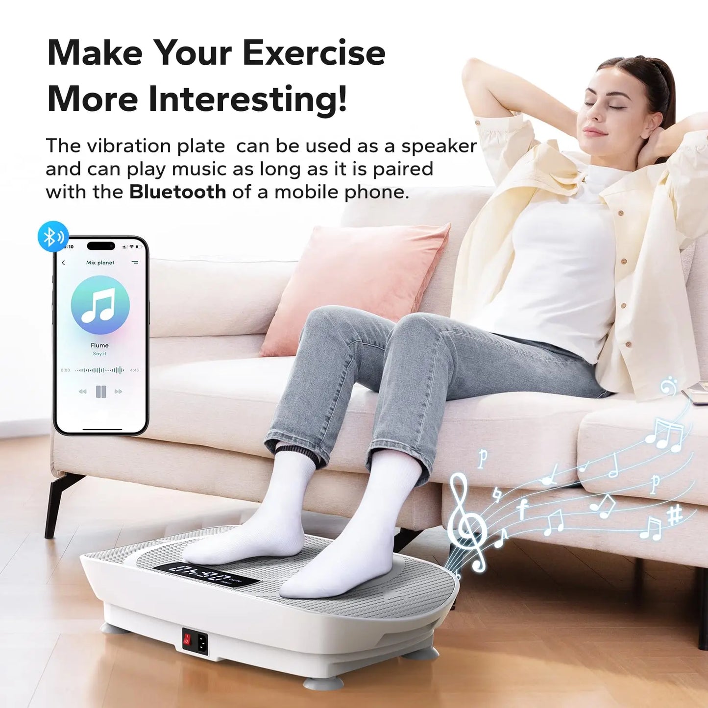 Vibration Plate Whole Body Workout Exercise Machine