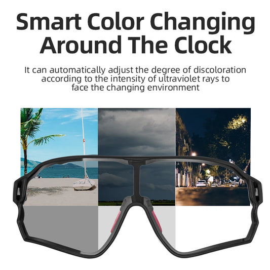 Ultra-light Sport Safe Cycling UV400 Photochromic Sunglasses