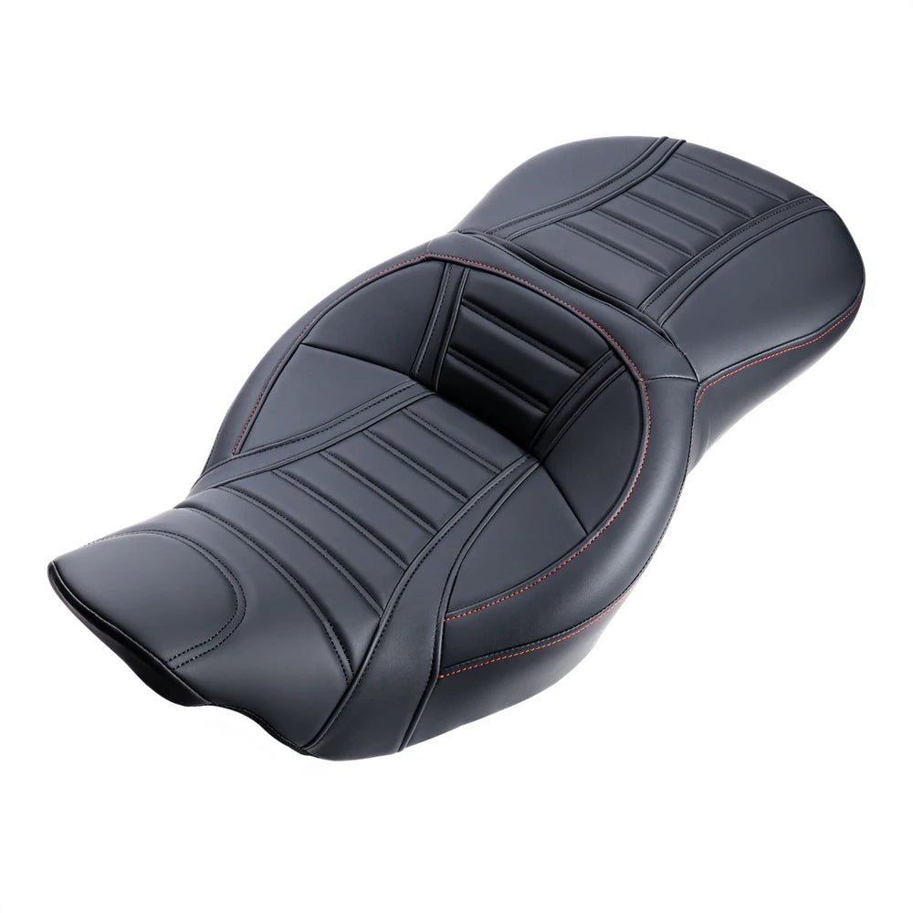 Motorcycle Rider Passenger One-Piece Seat Cushion for Harley Touring Road King