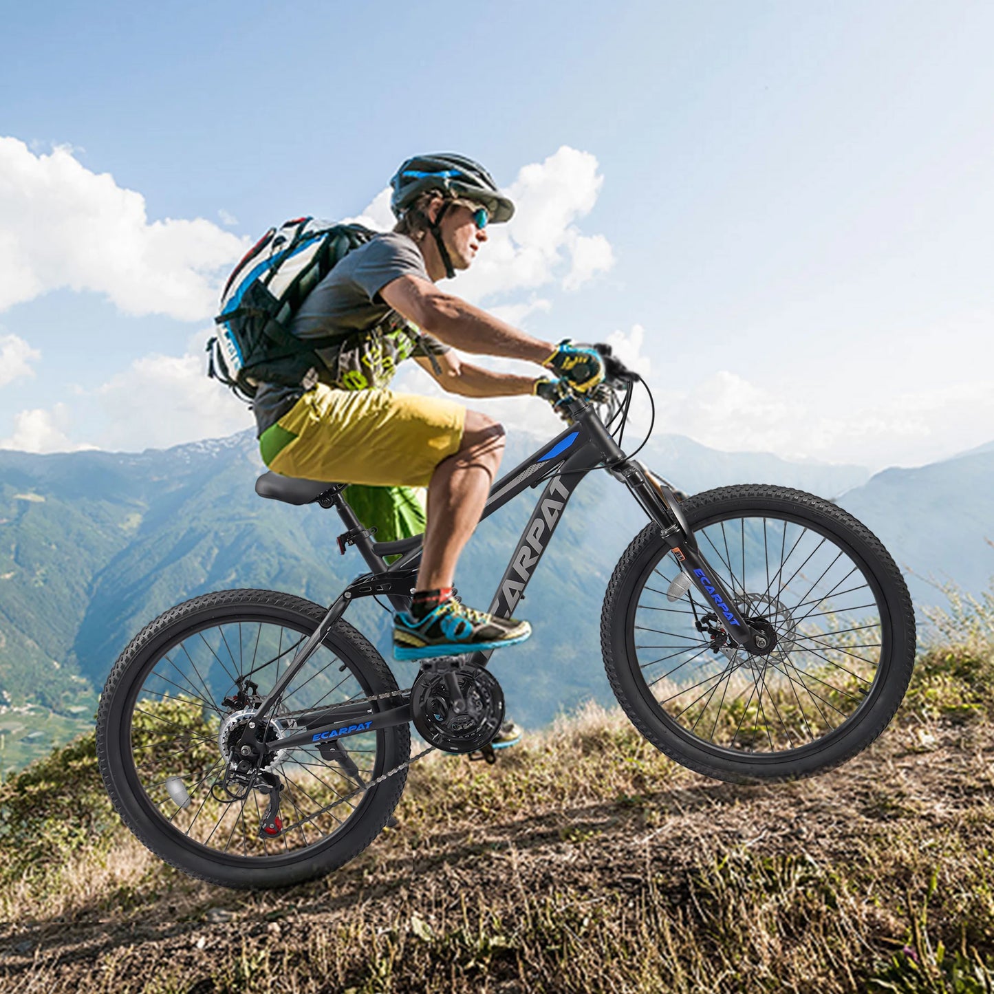 Dual Full Suspension Unisex Mountain Bike 24/26/27.5 Inch