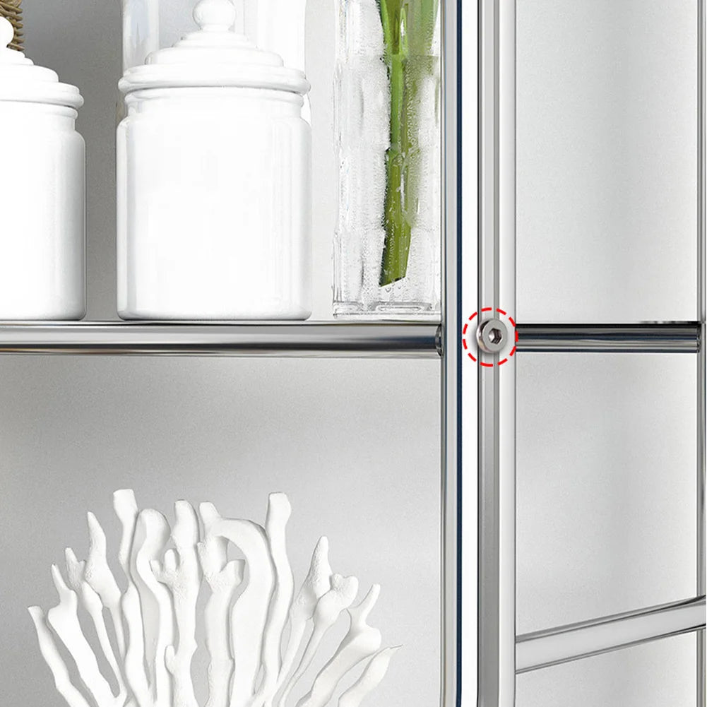 Over-the-Toilet Metal Storage Shelves with Paper Holder