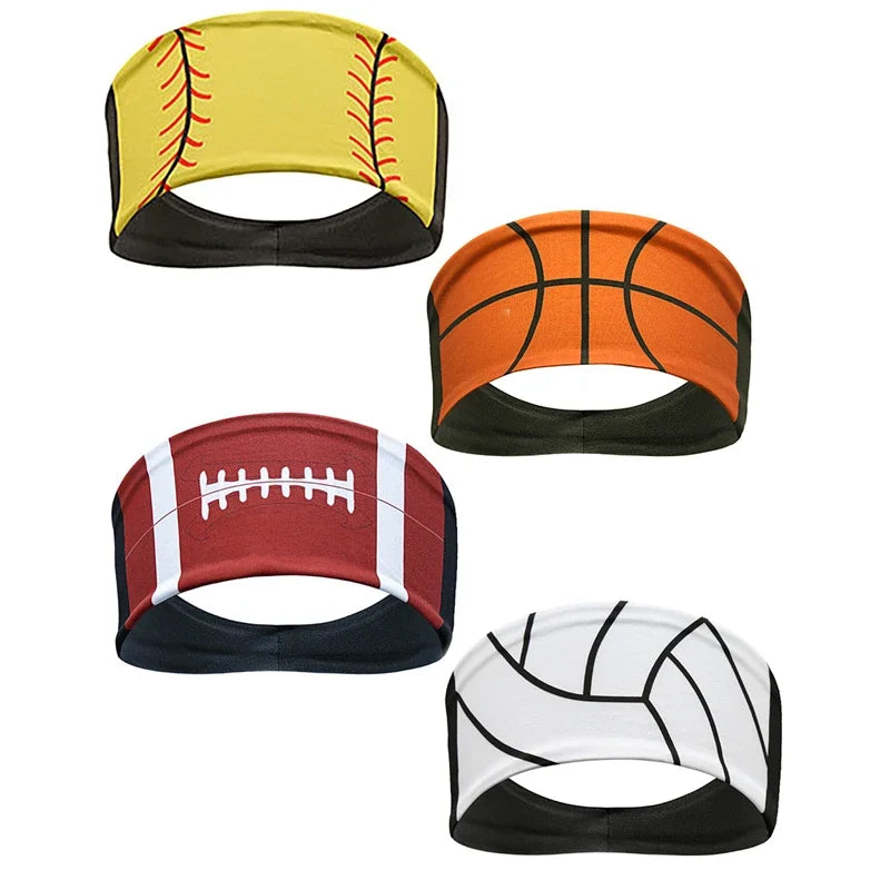 Wide Elastic Breathable Headbands, Sweatbands