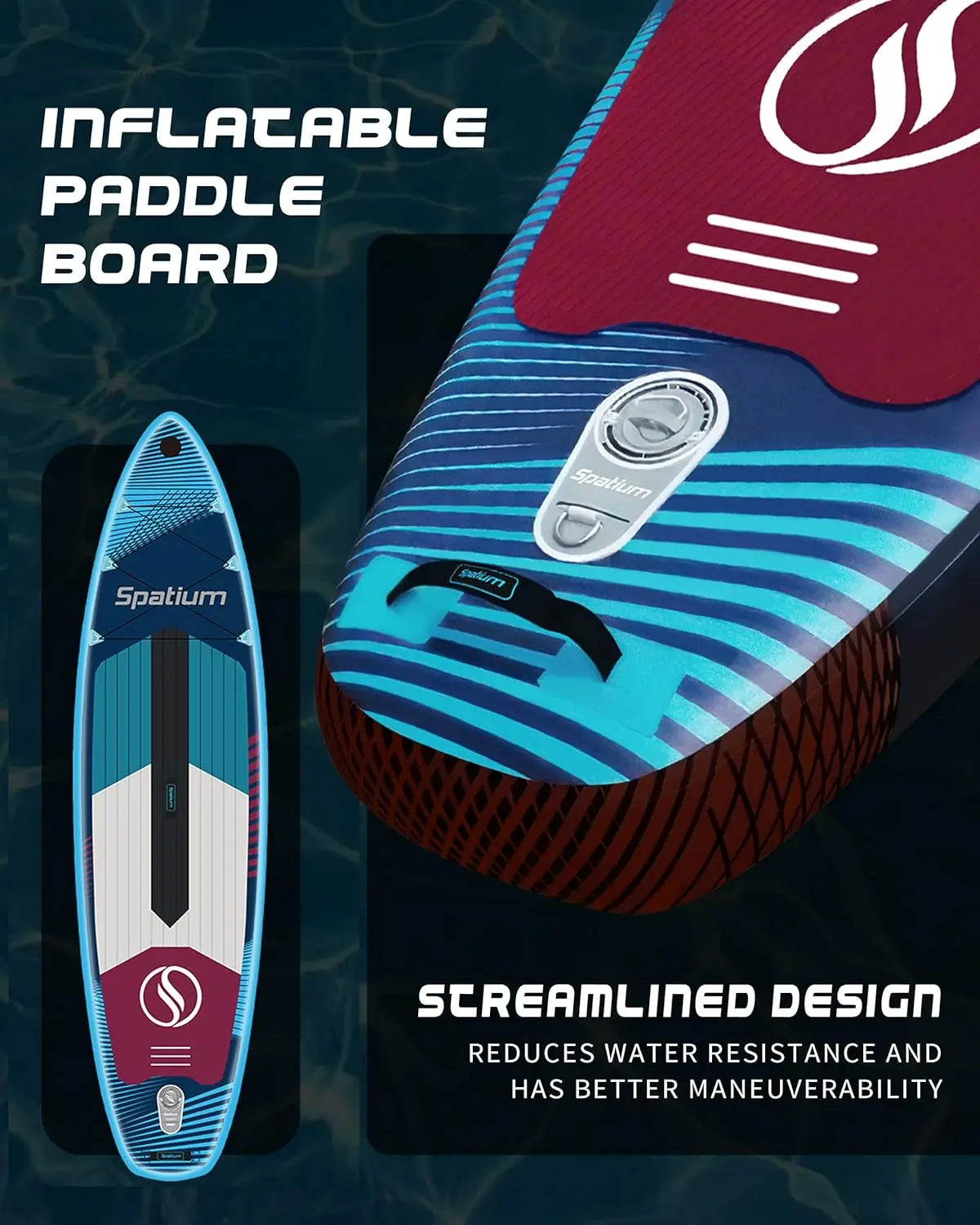 Inflatable Stand Up Paddle Board with a Supplemental Board for Adults