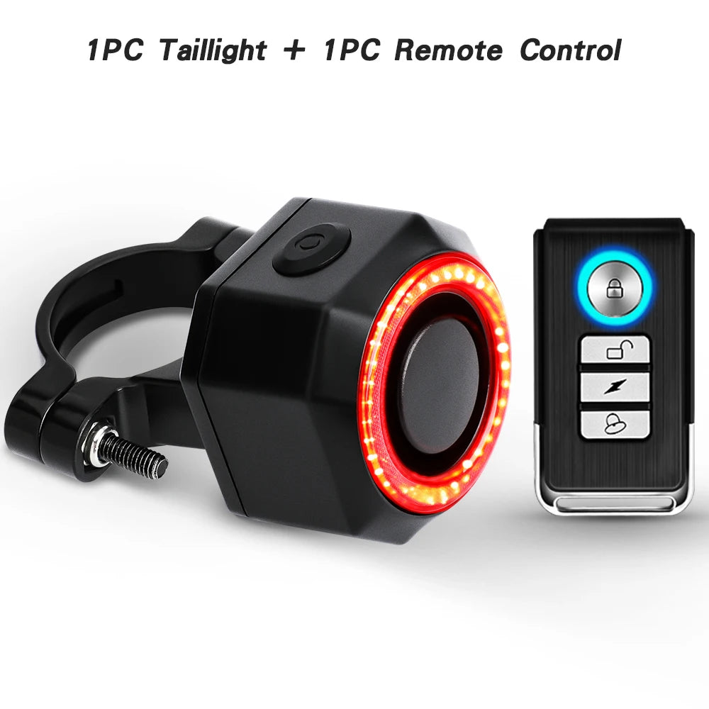 Waterproof Bike Taillight Burglar Alarm
