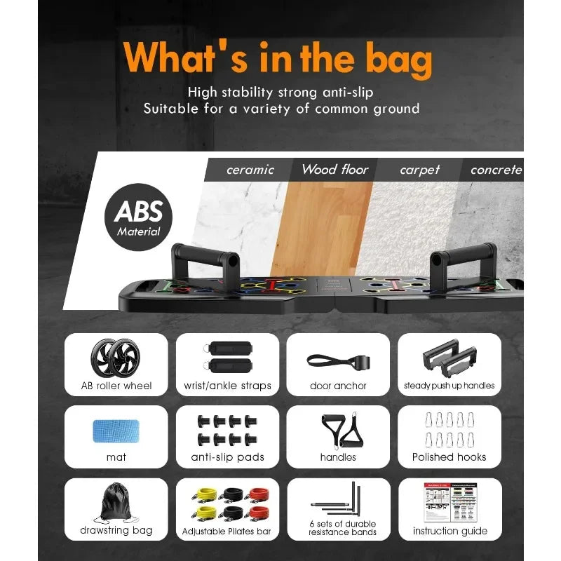 Portable Push-Up Board, Exercise Equipment