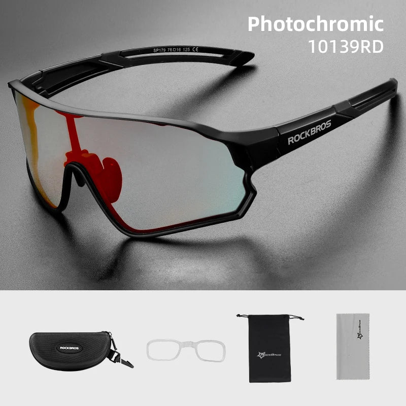 Ultra-light Sport Safe Cycling UV400 Photochromic Sunglasses