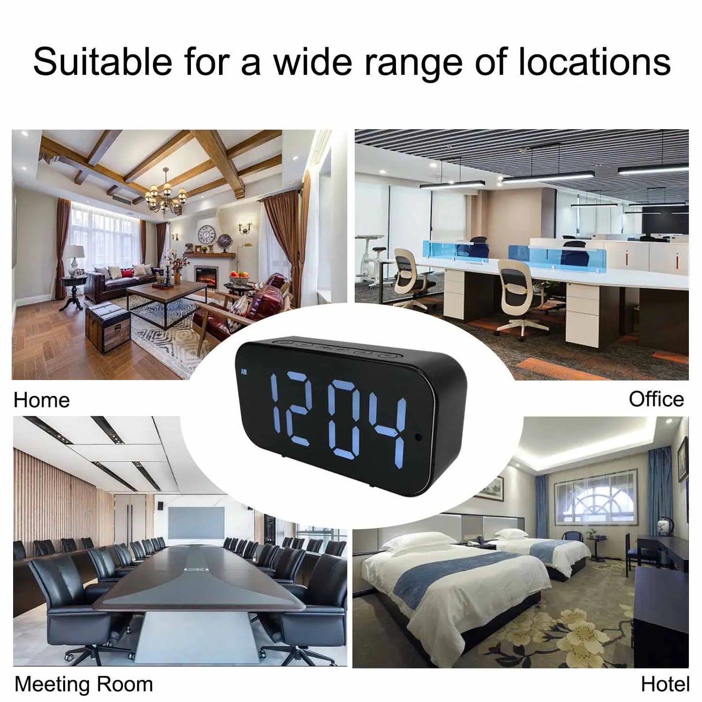 Clock Camera with 1080P HD, Motion Detection, Remote Viewing, Recording
