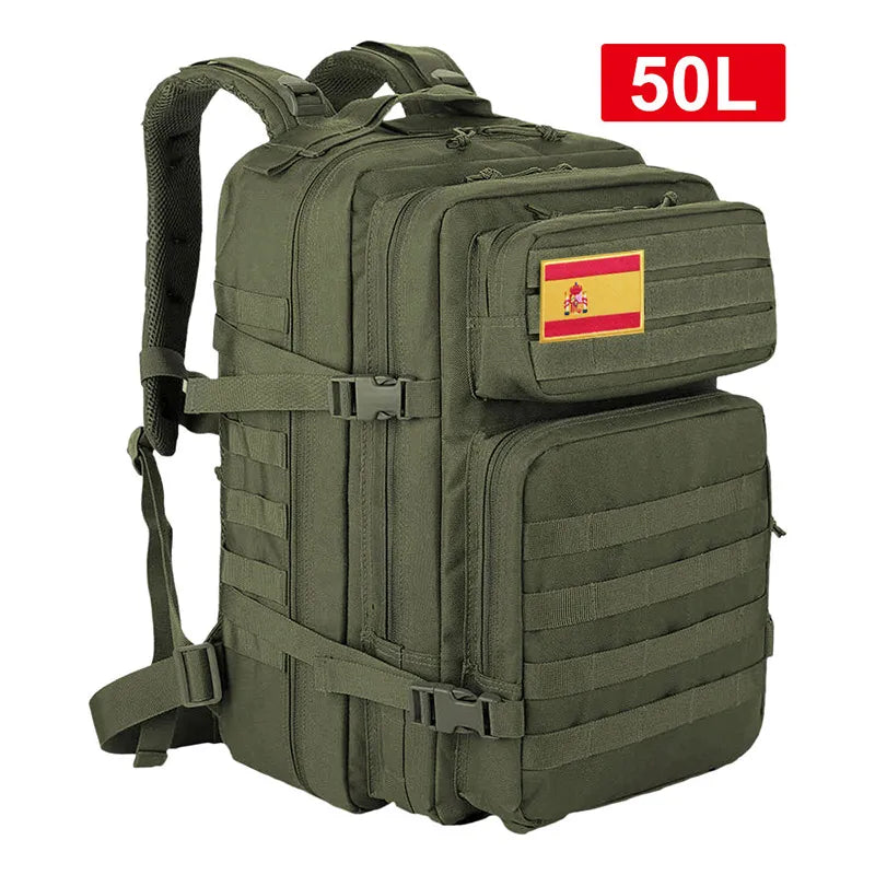 45L/25L Men's Large Waterproof Outdoor Multifunctional Tactical Backpack