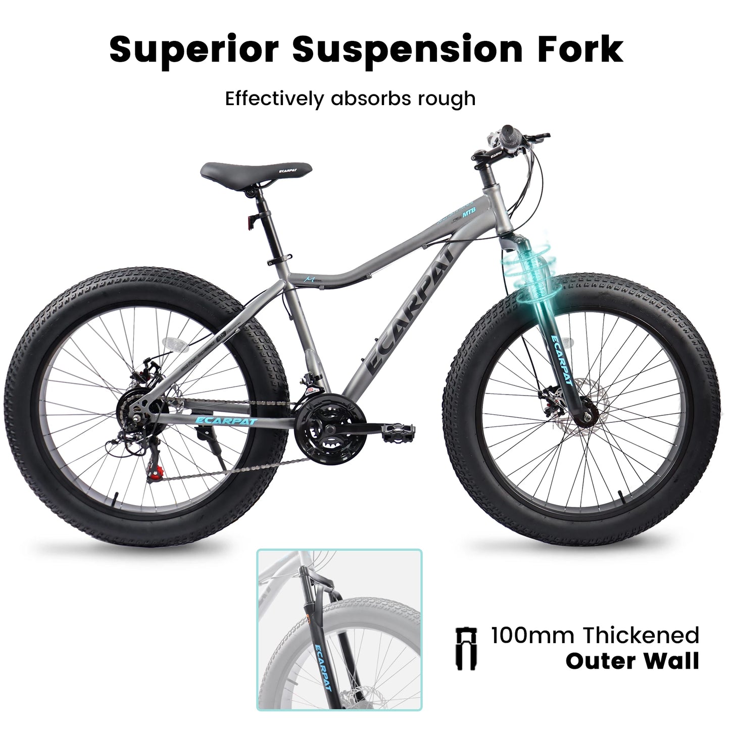 26 Inch 21 Speed Unisex Mountain Bike