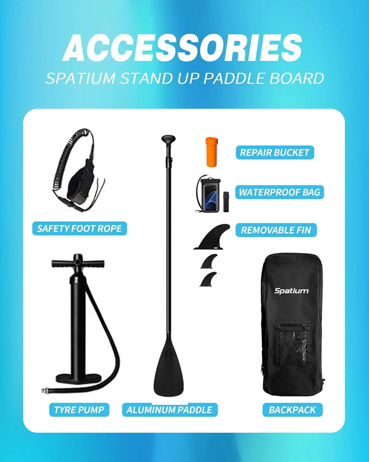 Inflatable Stand Up Paddle Board with a Supplemental Board for Adults