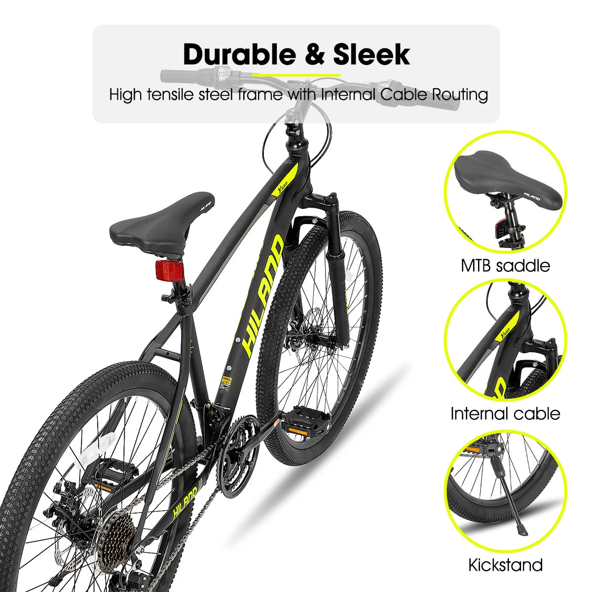 26" Mountain Bike, 21 Speed with Suspension Fork