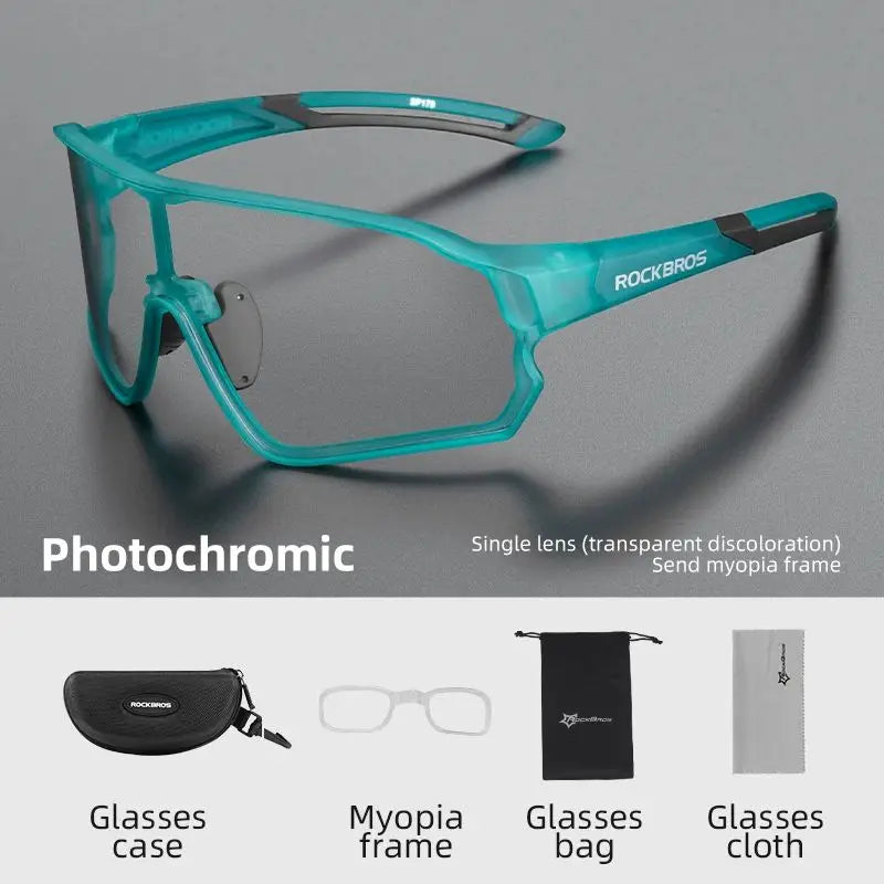 Ultra-light Sport Safe Cycling UV400 Photochromic Sunglasses