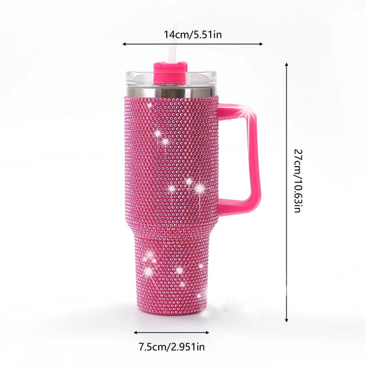 40oz Stainless Steel Insulated Water Bottle With Lid and Handle