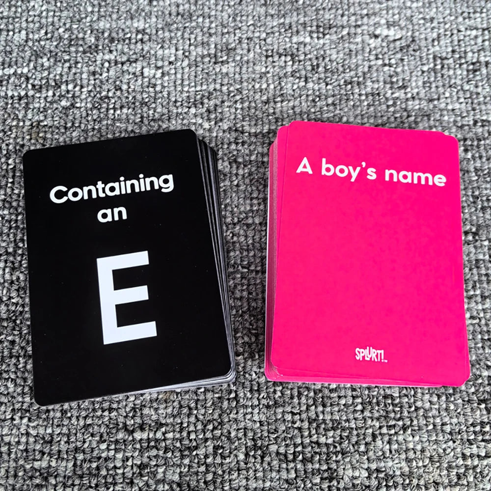 Splurt! Quick-Think & Say It First! Portable Party Card Game