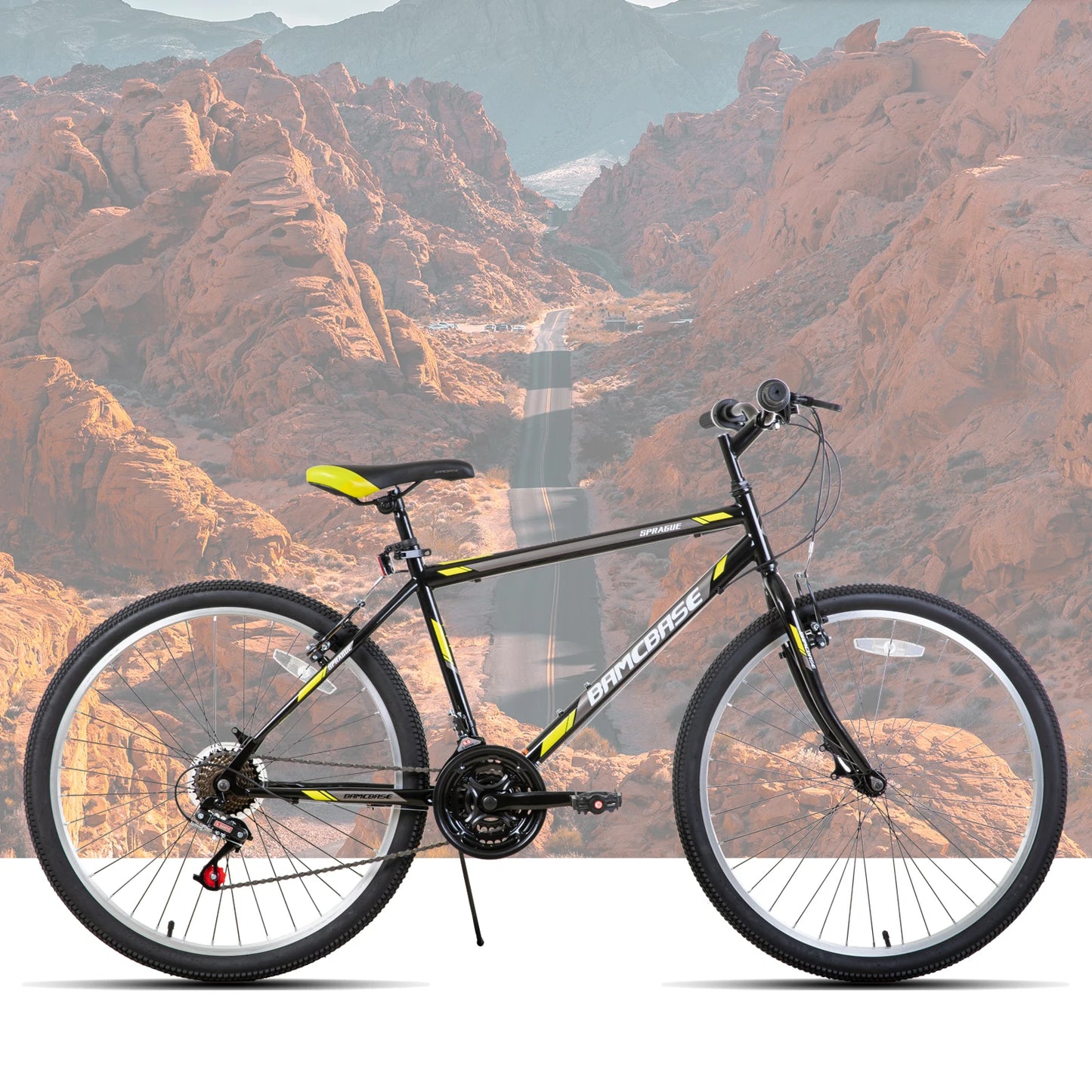 24, 26-inch, 21 Speed Unisex, Adult Mountain Bike