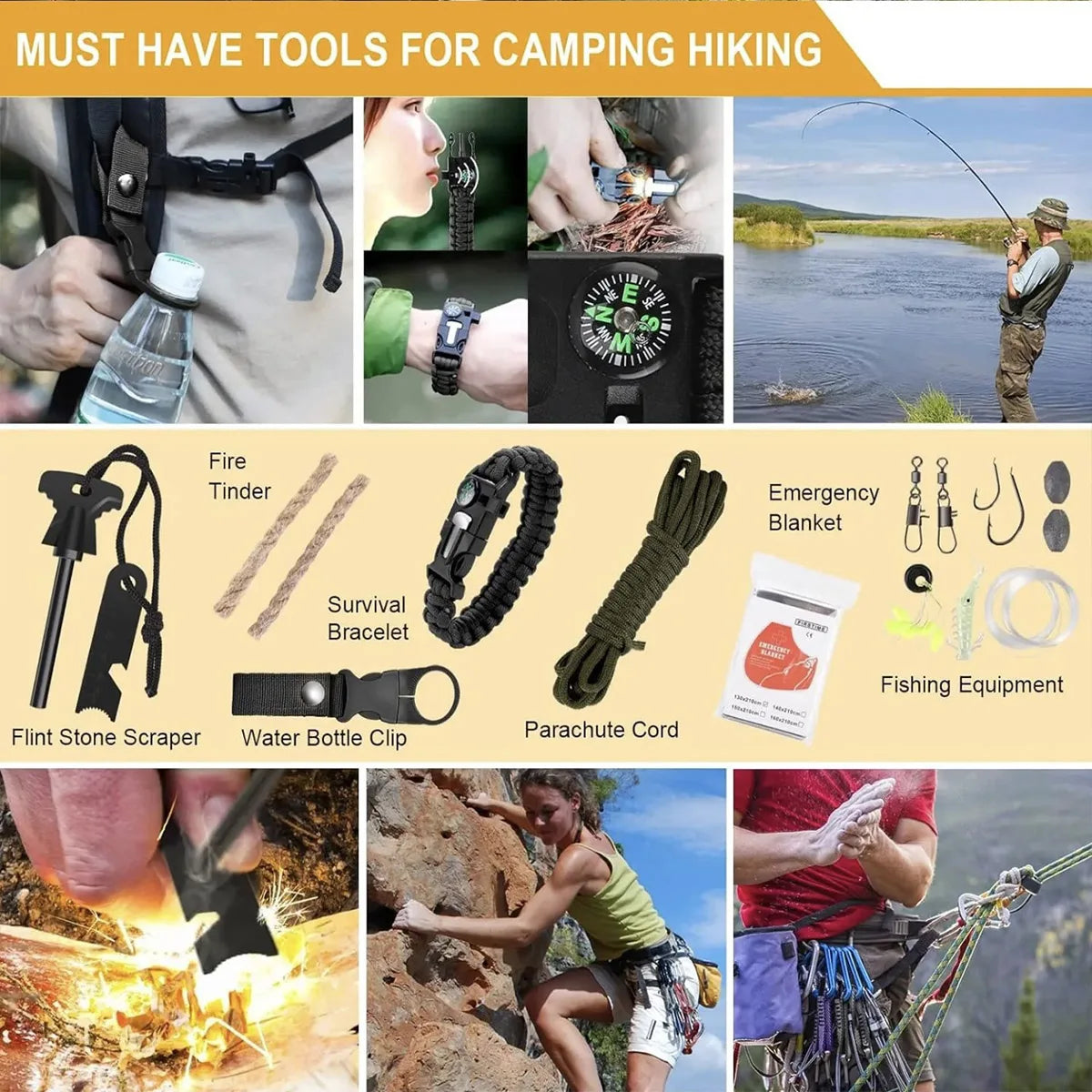 Camping Emergency Equipment/First Aid Supplies