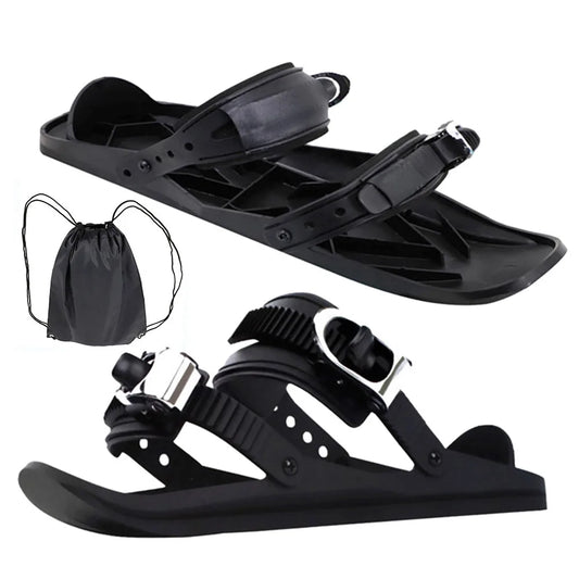 Portable Mini Short Ski Skates, Short Snow Skateboard