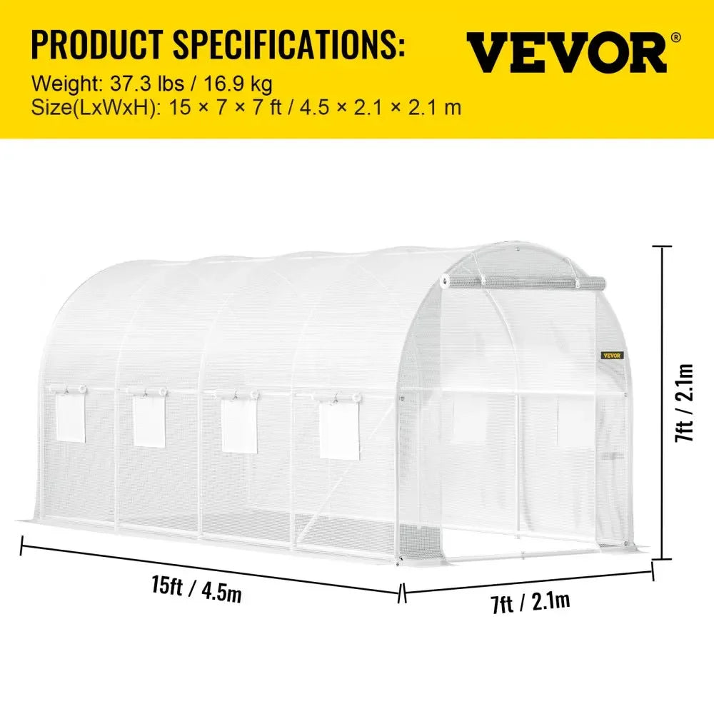 Greenhouse & 15x7x7/10x7x7/20x10x7/12x7x7 ft & Cold Frames