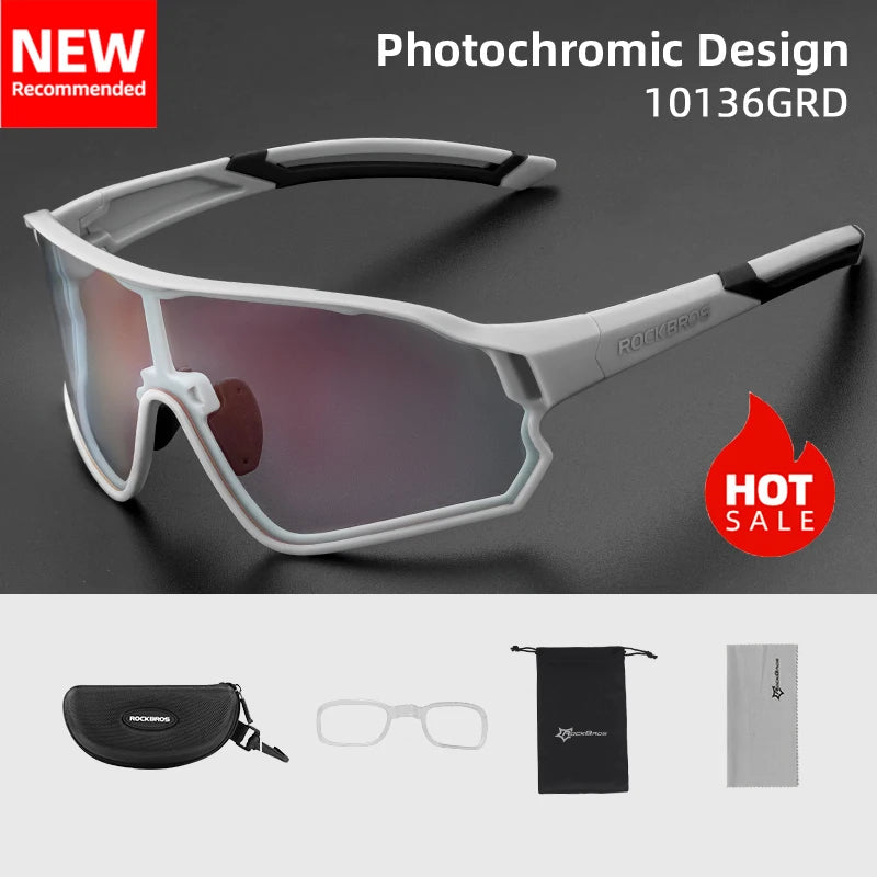 Ultra-light Sport Safe Cycling UV400 Photochromic Sunglasses