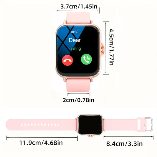 Smart watch with full touch screen, call, message reminder.