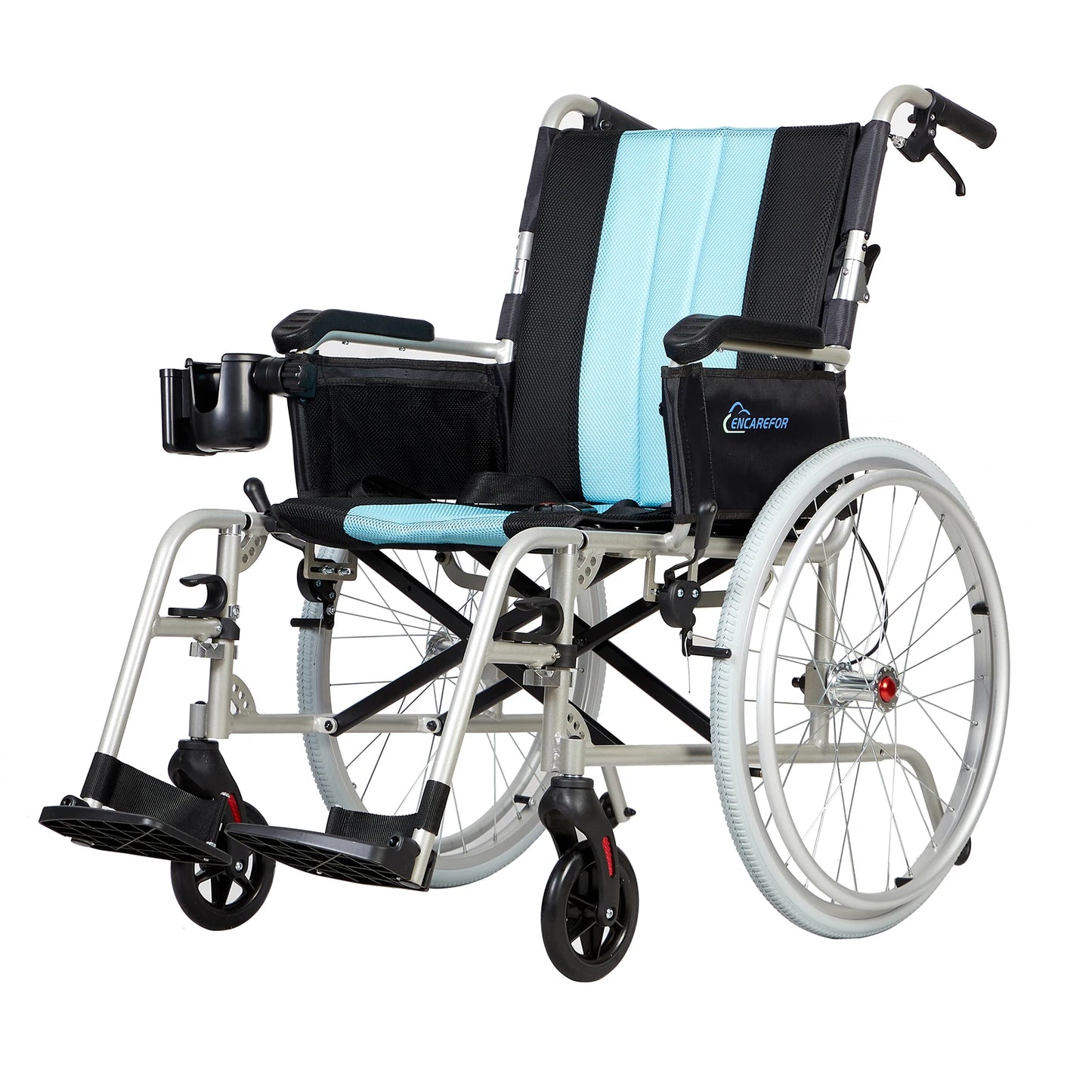 Ultra Lightweight Foldable Portable 5.8KG Magnesium Wheelchair