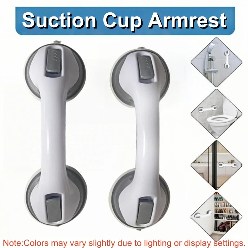 Dual Locking Suction Cup Bathroom Safety Grab Bars