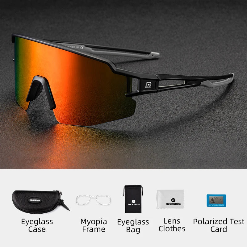 Cycling Glasses, UV400 Photochromic Polarized Lens