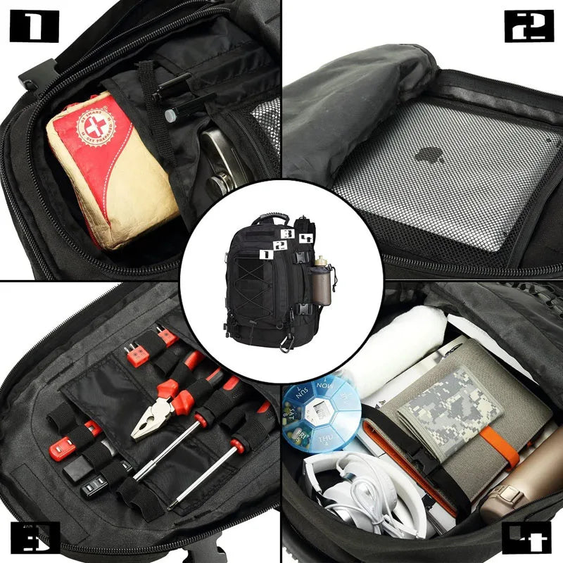 60L Military Outdoor Tactical Backpack