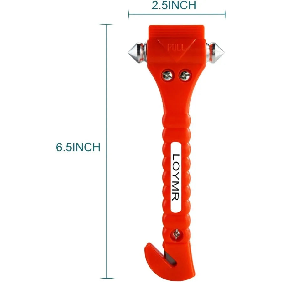 4 PCS 2-in-1 Safety Car Window Glass Breaker and Seat Belt Cutter