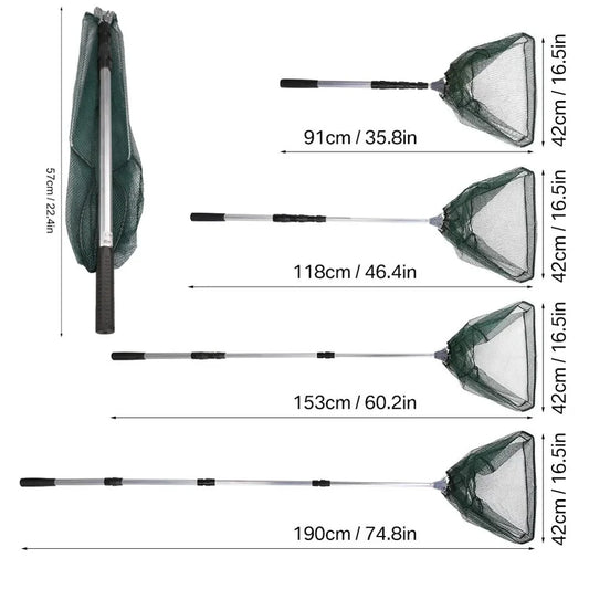 Telescopic Folding 190 cm Fishing Landing Net