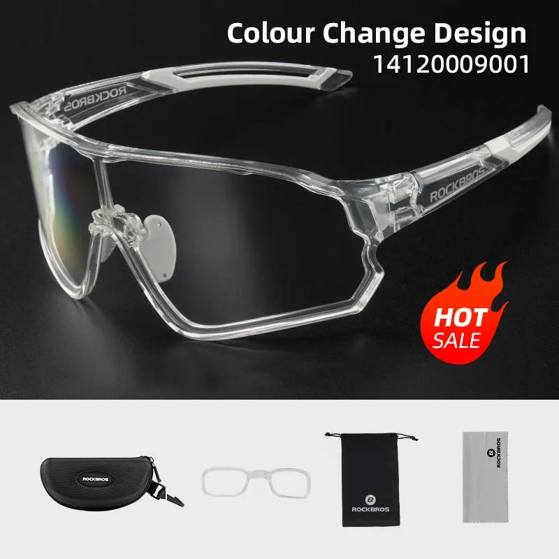 Ultra-light Sport Safe Cycling UV400 Photochromic Sunglasses