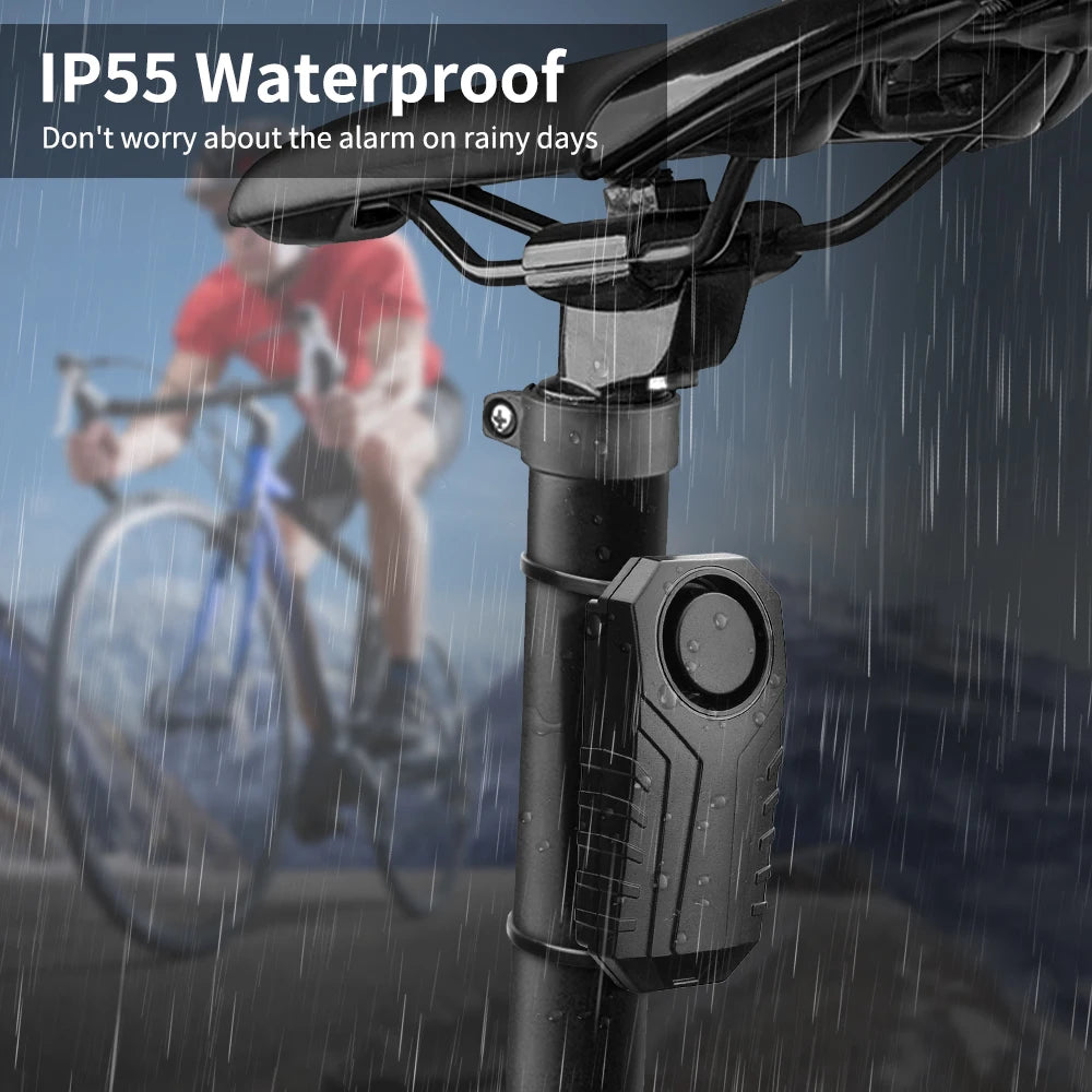 Bike Anti-Theft Alarm With Rechargeable Remote