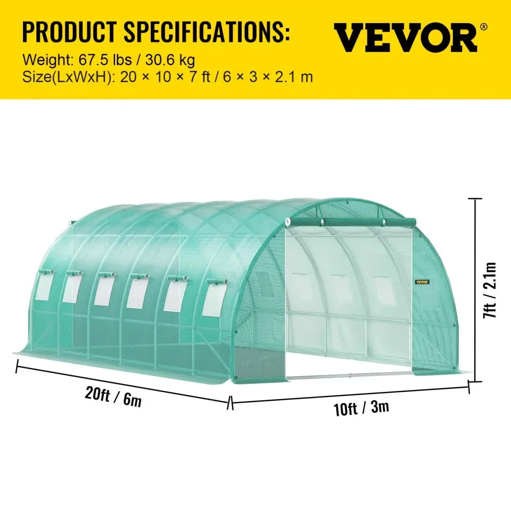 Greenhouse & 15x7x7/10x7x7/20x10x7/12x7x7 ft & Cold Frames