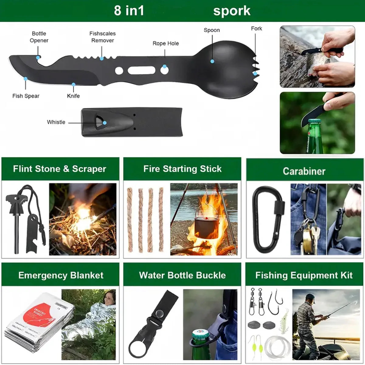 Camping Emergency Equipment/First Aid Supplies