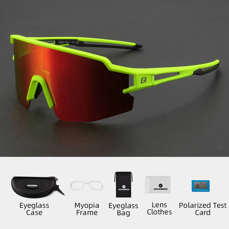 Cycling Glasses, UV400 Photochromic Polarized Lens