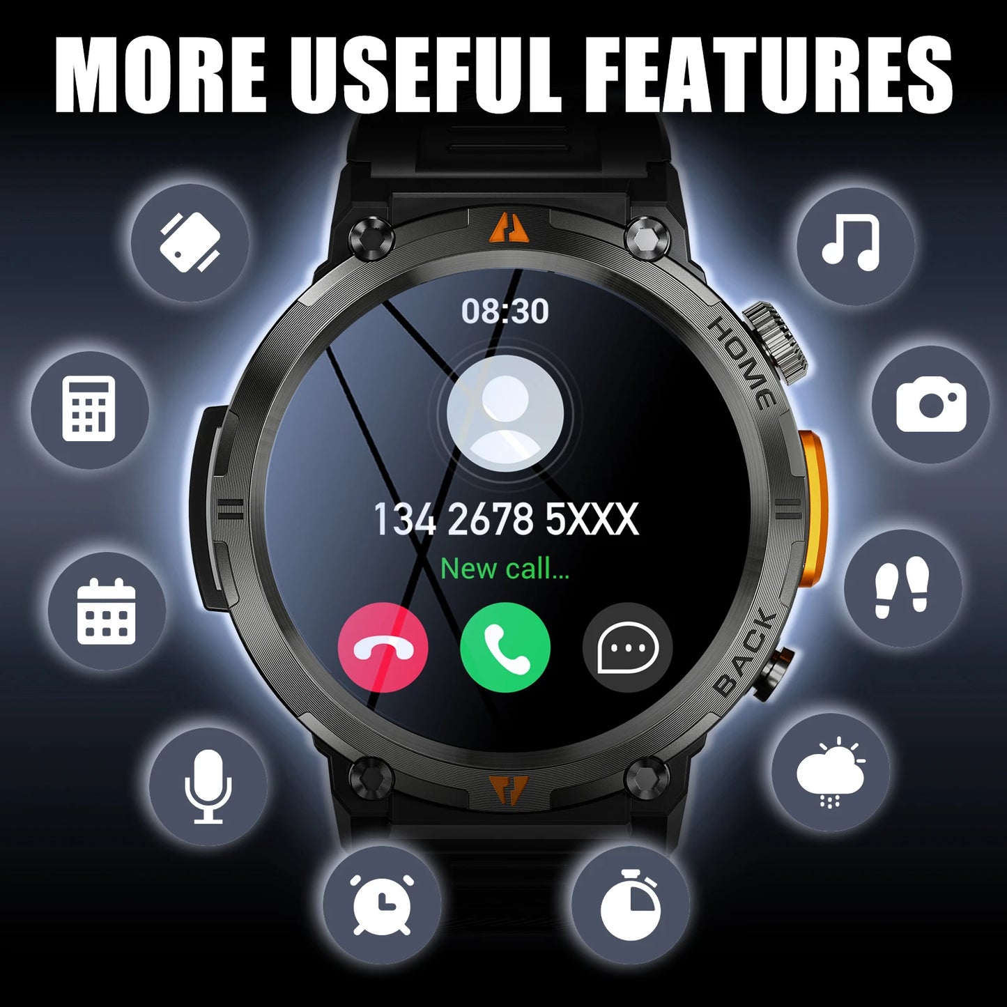 KE3 Bluetooth Call Men's Smart Watch
