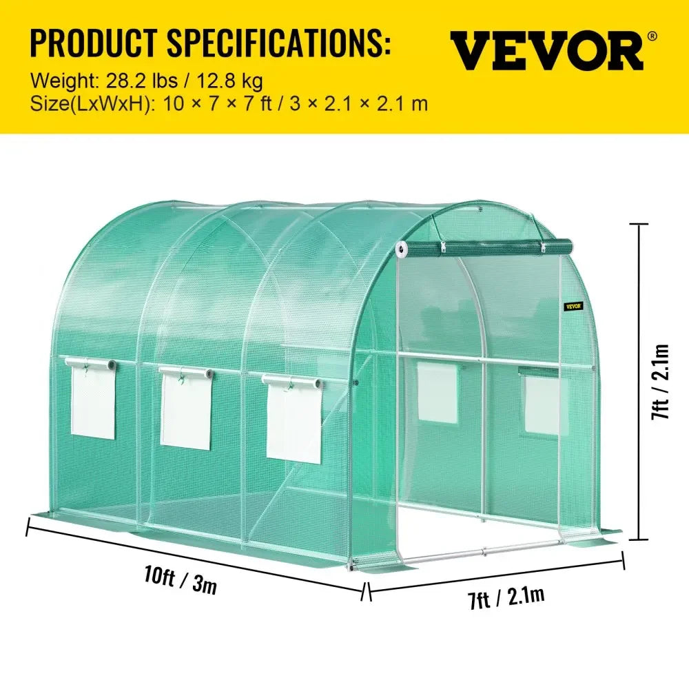 Greenhouse & 15x7x7/10x7x7/20x10x7/12x7x7 ft & Cold Frames