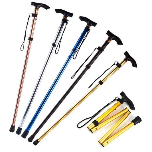 Multifunction Telescopic Foldable Walking Stick