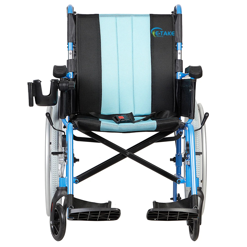 Ultra Lightweight Foldable Portable 5.8KG Magnesium Wheelchair