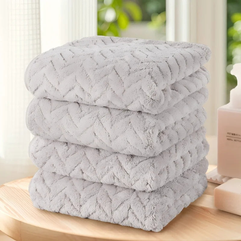 Ultra Soft Solid Color 4 Pc Towel Set