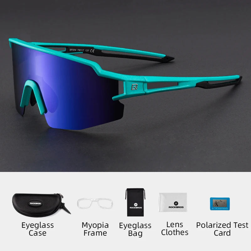 Cycling Glasses, UV400 Photochromic Polarized Lens