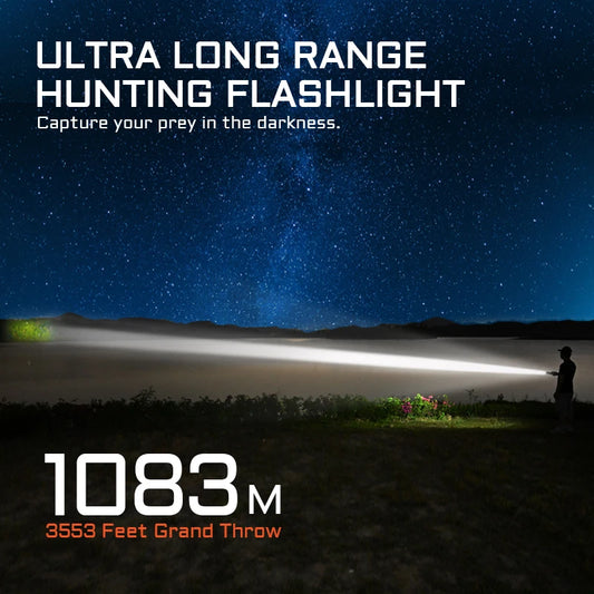 2200 Lumens Rechargeable Night Hunting Flashlight