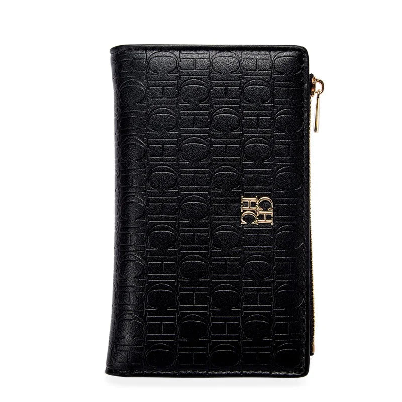Retro Classic Style Solid Color Women's Long Wallet with Letter Print