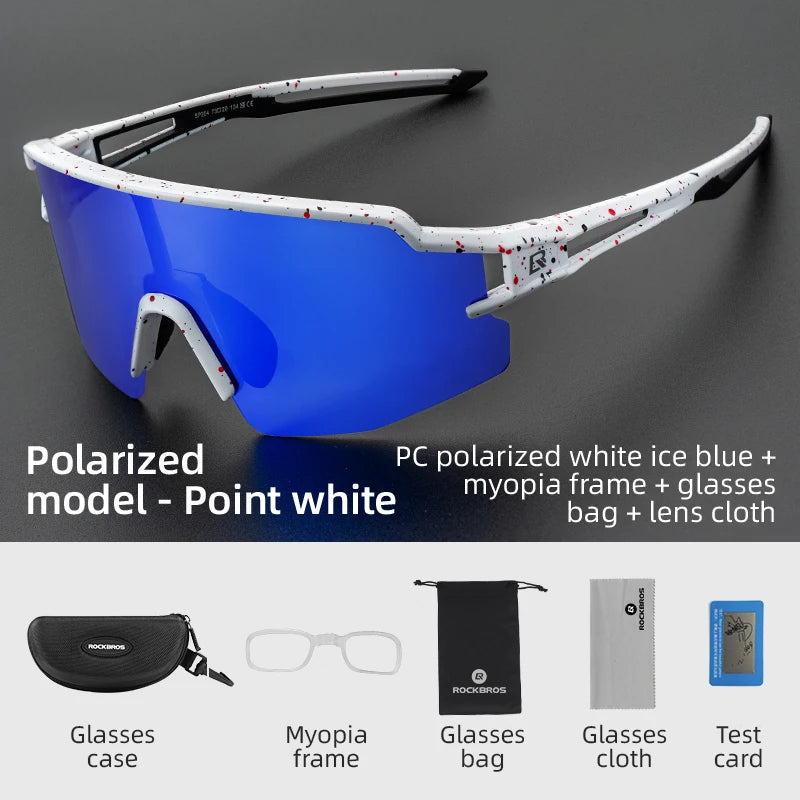 Cycling Glasses, UV400 Photochromic Polarized Lens