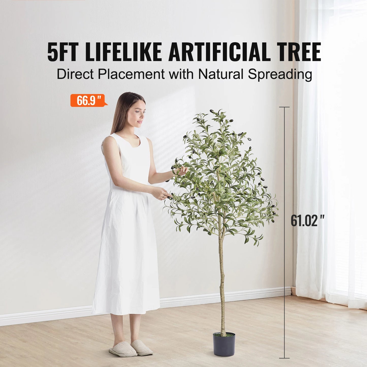 Tall Artificial Olive Tree 4/5/6FT