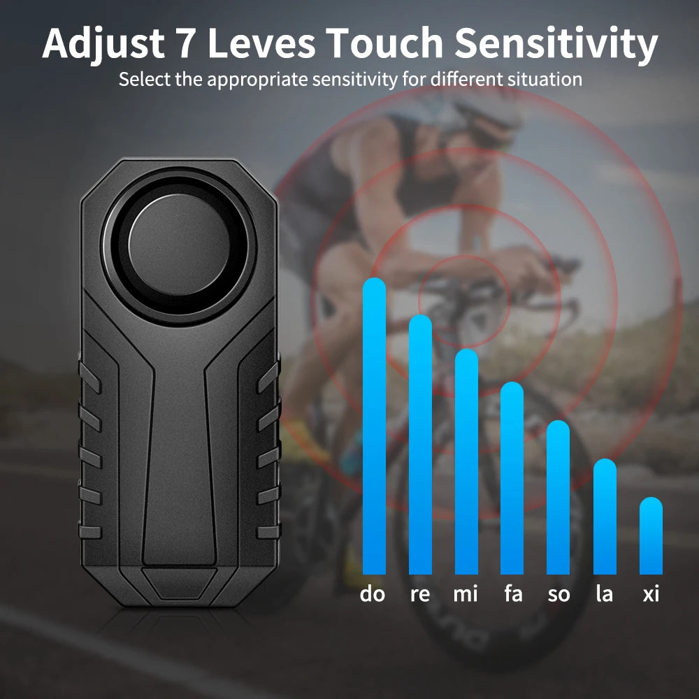 Bike Anti-Theft Alarm With Rechargeable Remote