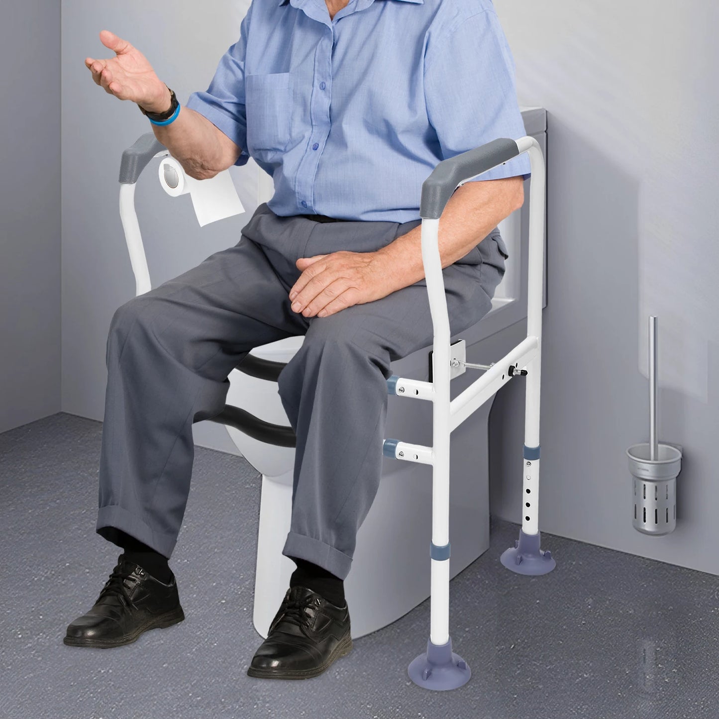 Toilet Safety Rails Frame for A Senior's Bathroom
