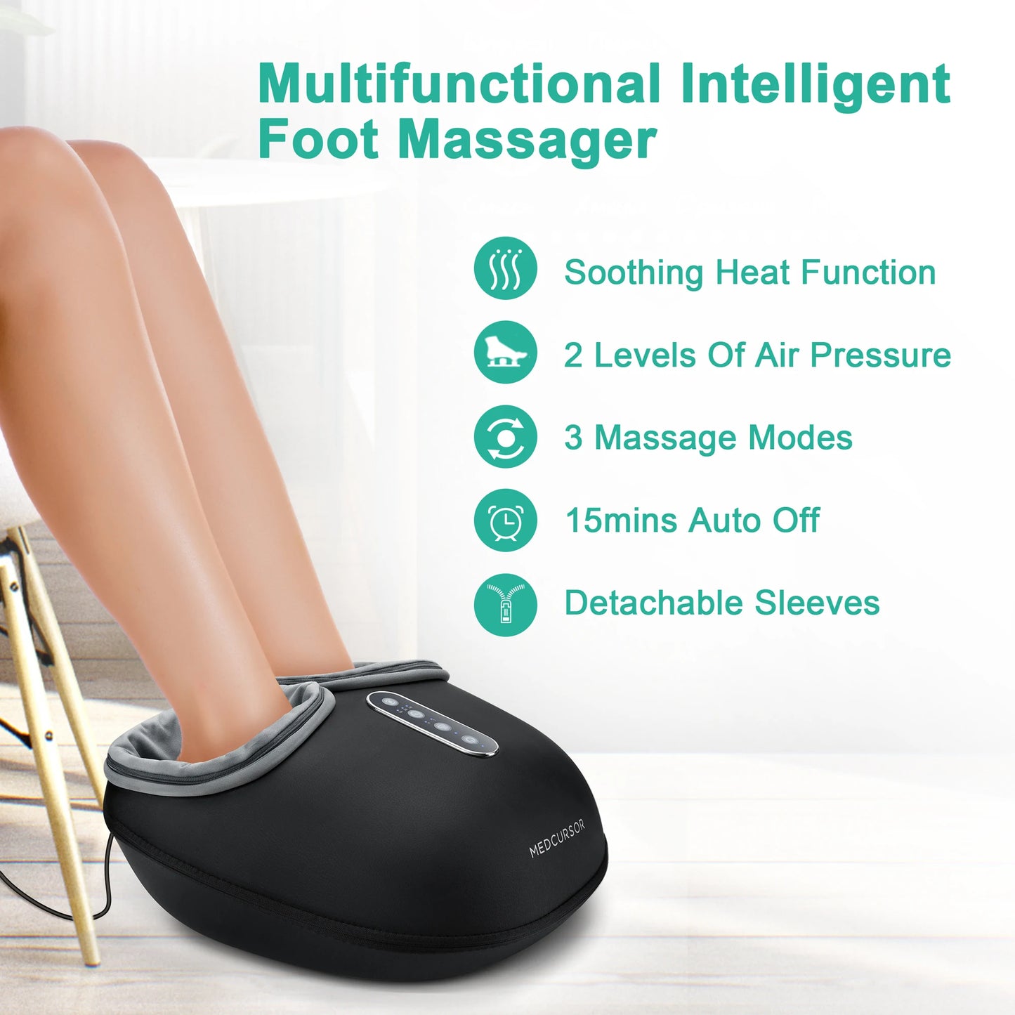 Shiatsu Foot Massager with Heat Roller