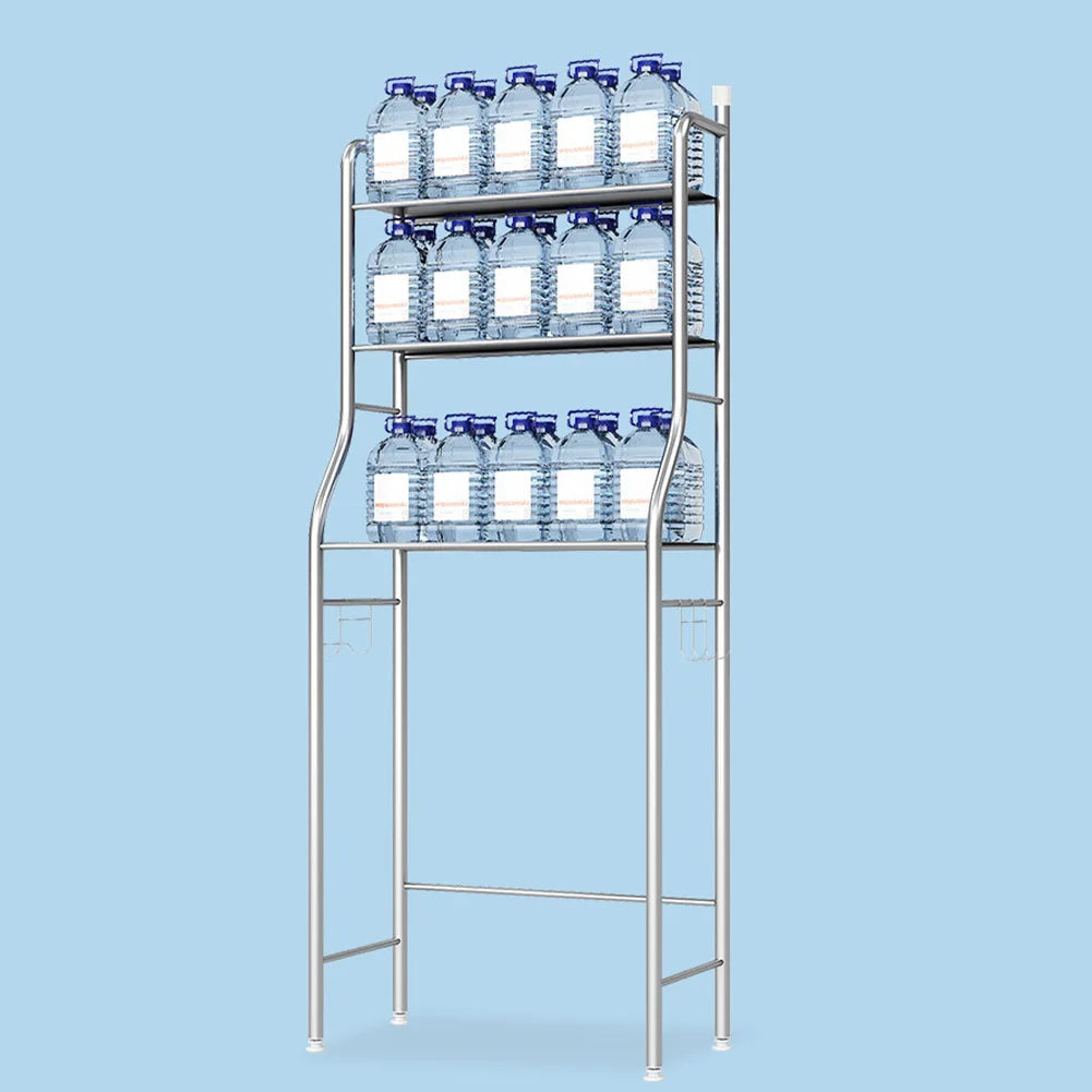 Over-the-Toilet Metal Storage Shelves with Paper Holder